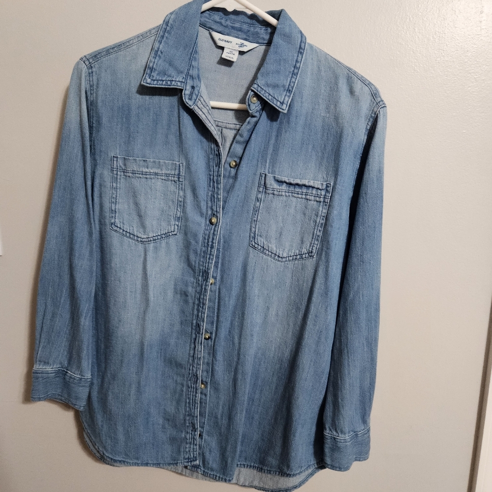 Jean button up
